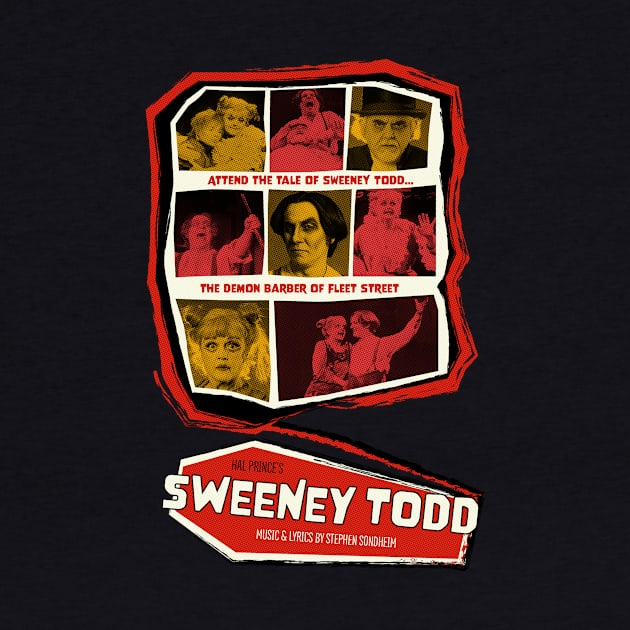 Sweeney Todd Vintage Horror Poster by FrozenCharlotte